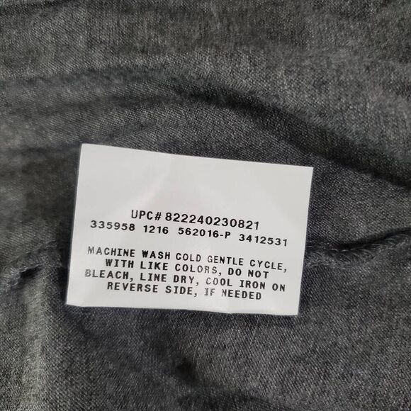 AGB 2X Plus Gray Open Front Cardigan Sweater - Picture 7 of 8